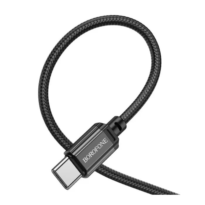 Дата кабель USB-C to USB-C 60W BX87 black BOROFONE (6974443389067) зображення 2