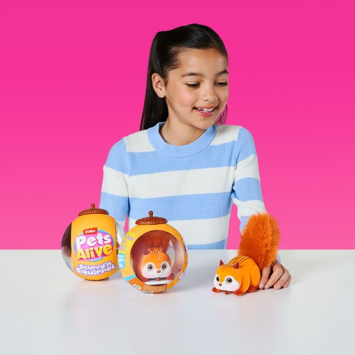 Интерактивная игрушка Pets & Robo Alive Pets alive S1 Белочка коричневый (9565E) изображение 5