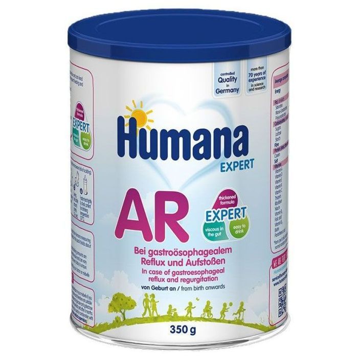 Дитяча суміш Humana AR Expert молочна при зригуваннях, від народження 350 г (4251099604433)