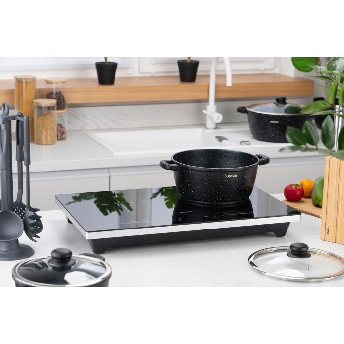 Набір посуду Ardesto Gemini Anzio, 6 предметів, чорний (AR1906AS) зображення 11