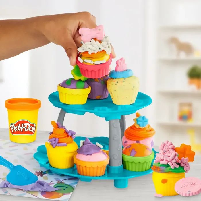 Набір для творчості Hasbro Play-Doh Вежа капкейків з масою для ліплення (G0529) зображення 6