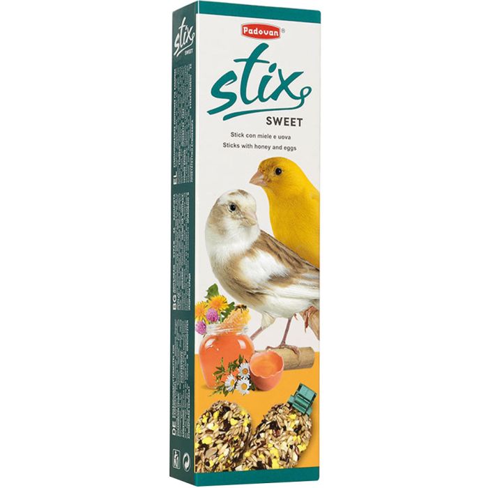 Ласощі для птахів Padovan Stix Sweet для канарок 80 г (8001254001982)