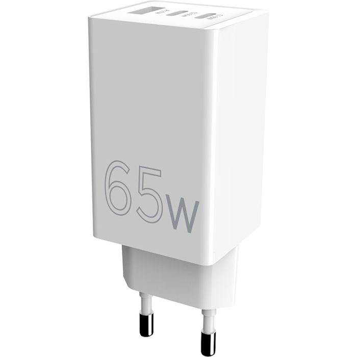 Зарядное устройство Sigma 2xUSB-C PD65W + 1xUSB QC3.0 GaN X-power PS65-01 white (4827798637715) изображение 6