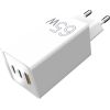 Зарядное устройство Sigma 2xUSB-C PD65W + 1xUSB QC3.0 GaN X-power PS65-01 white (4827798637715) изображение 9