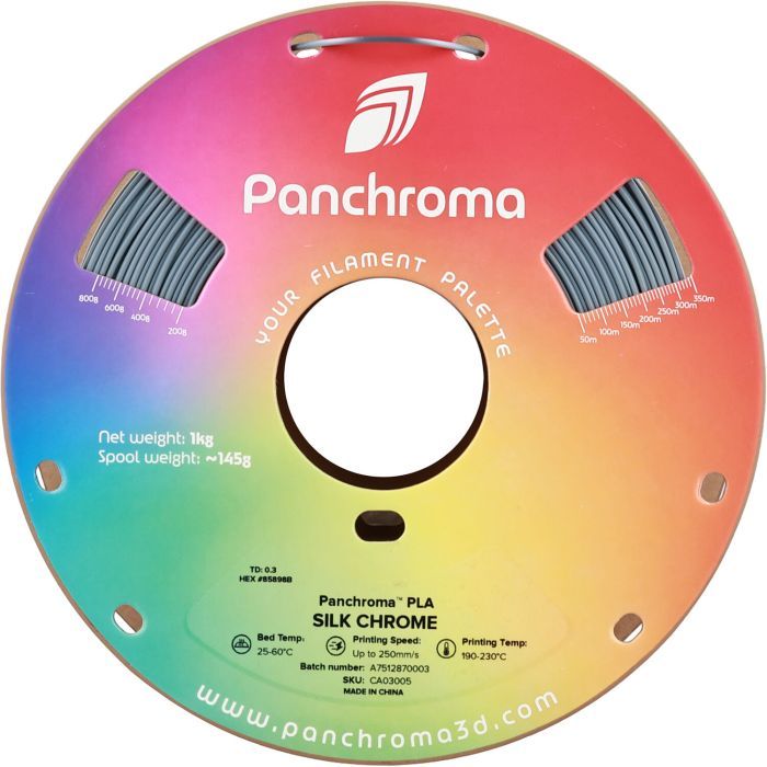 Пластик для 3D-принтера Polymaker PLA PANCHROMA SILK 1,75mm 1kg CHROME (CA03005) изображение 2
