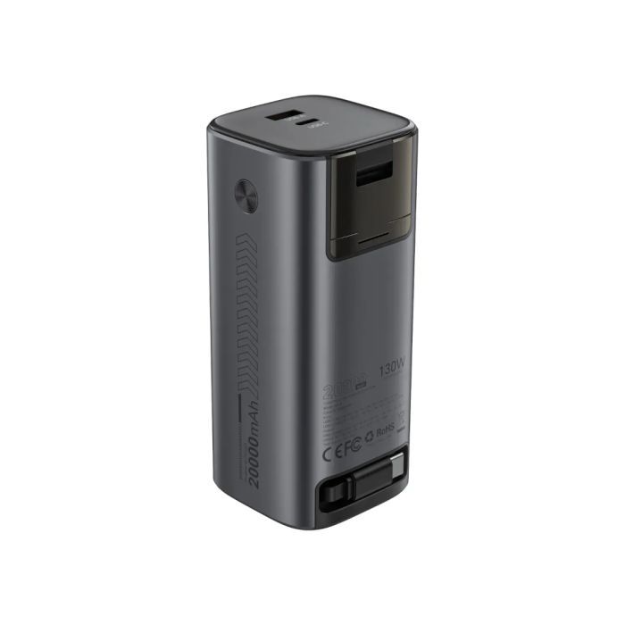 Батарея универсальная Choetech 20000mAh, PD/130W, QC, AFC , TFT, pass-through charging (B815C) изображение 2