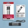 Зчитувач флеш-карт AXAGON USB-C + USB-A to SD/microSD 5Gbps gray (CRE-DAC) зображення 7