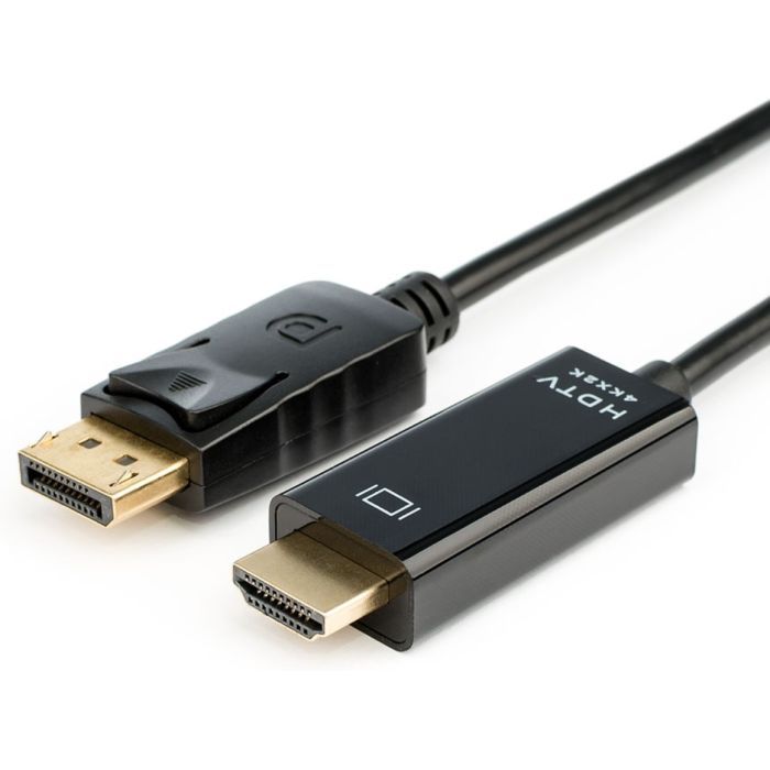 Кабель мультимедийный DisplayPort M to HDMI M 5.0m 8K/4K black Atcom (50100) изображение 2