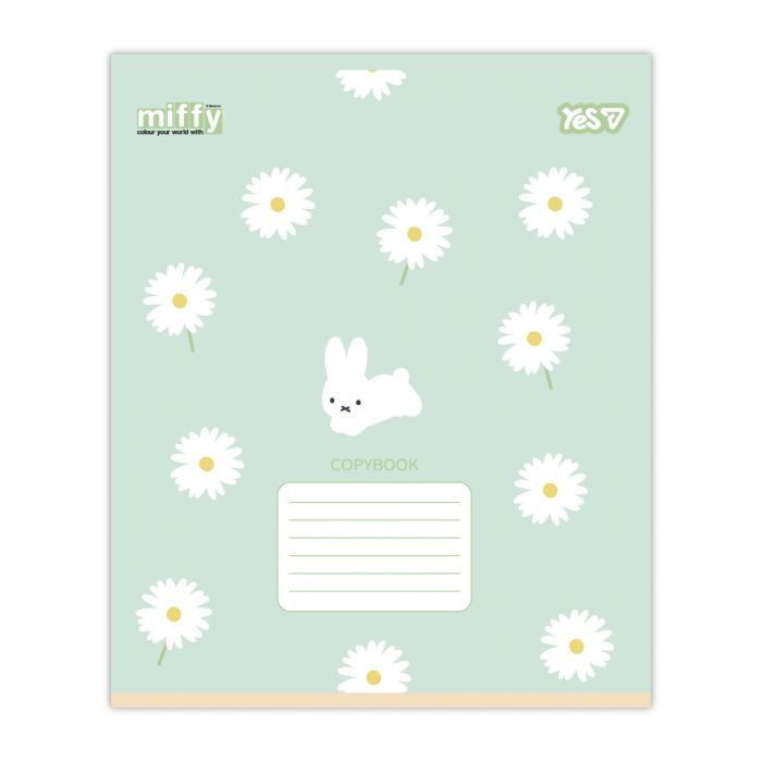 Зошит Yes Miffy Flowers А5 12 аркушів коса лінія (768710) зображення 3