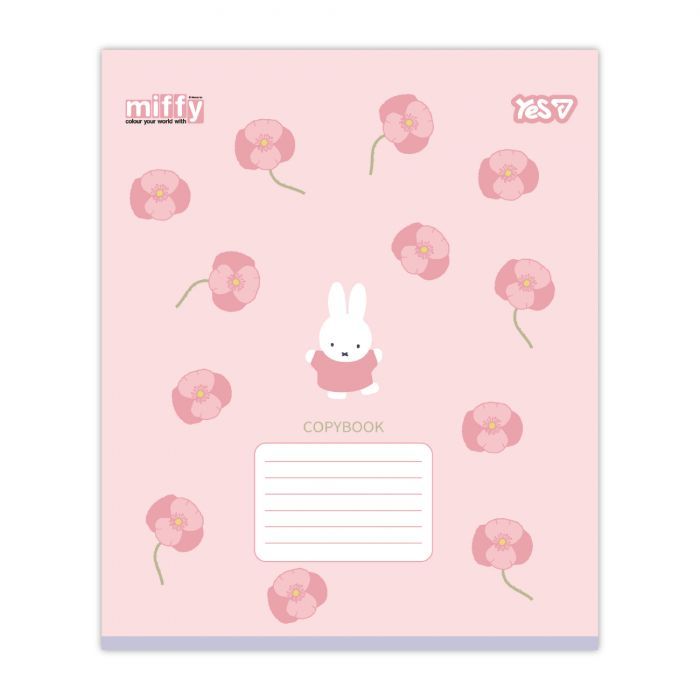 Зошит Yes Miffy Flowers А5 12 аркушів коса лінія (768710) зображення 6