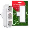 Сетевой разветвитель EUROELECTRIC X3 16 A White с заземлением (EE-3-16A) изображение 2