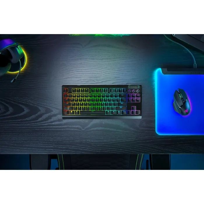 Клавиатура Razer BlackWidow V4 TKL Hyperspeed RGB Wireless/Bluetooth/USB UA Black (RZ03-05480100-R3M1) изображение 10