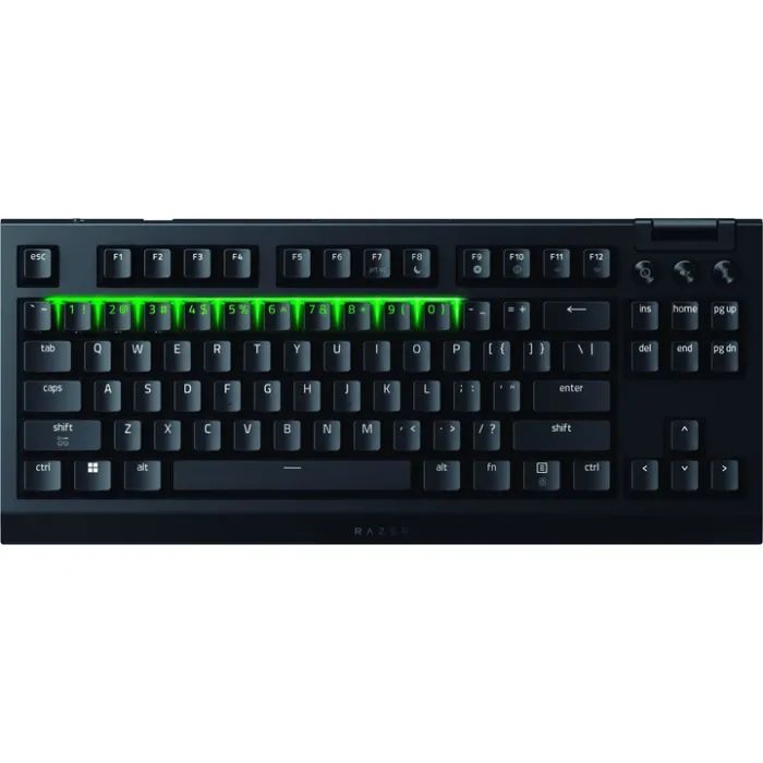 Клавиатура Razer BlackWidow V4 TKL Hyperspeed RGB Wireless/Bluetooth/USB UA Black (RZ03-05480100-R3M1) изображение 8