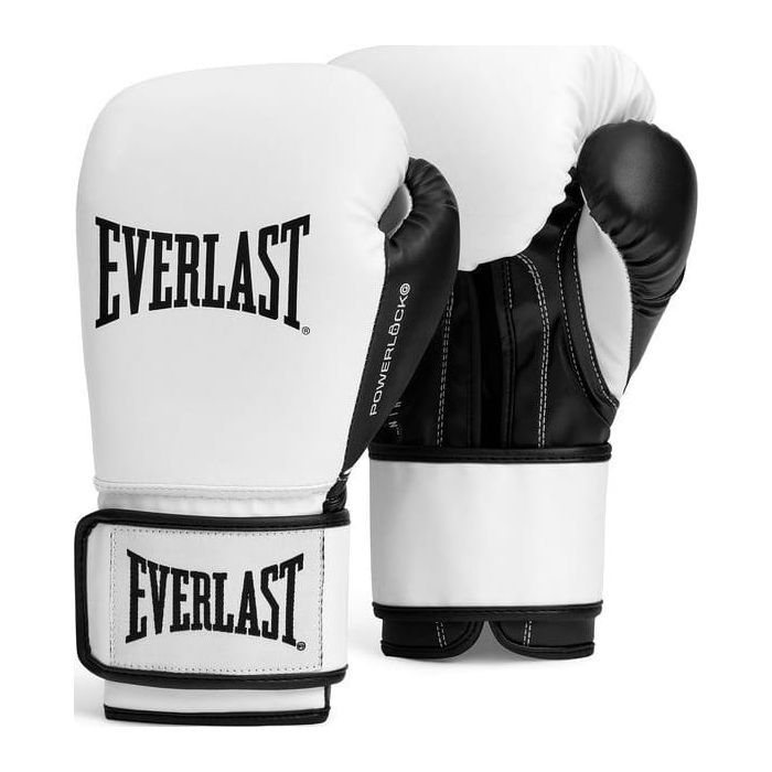 Боксерские перчатки Everlast PowerLock OG Training Gloves P00004005-WH-BK білий, чорний 10 унцій (009283634162)