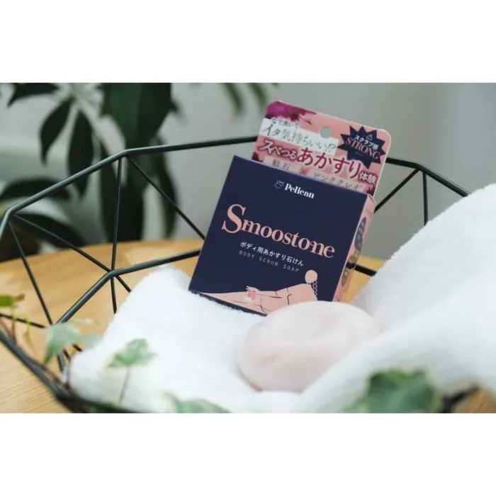 Твердое мыло Pelican Smoostone Body Scrub Soap 80 г (4976631482217) изображение 2