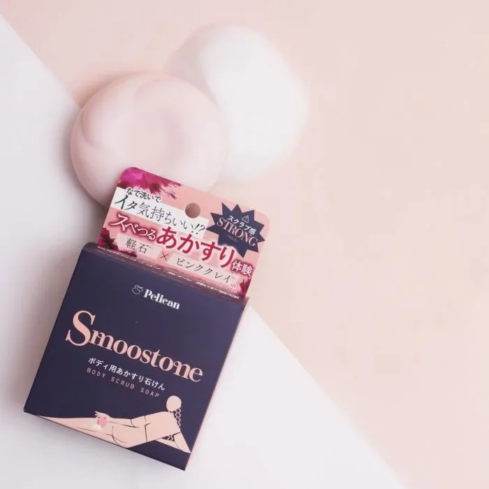 Твердое мыло Pelican Smoostone Body Scrub Soap 80 г (4976631482217) изображение 3