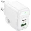 Зарядное устройство BOROFONE BAS45A 1xUSB-C PD30W + 1xUSB QC3.0 white (6941991113871) изображение 3
