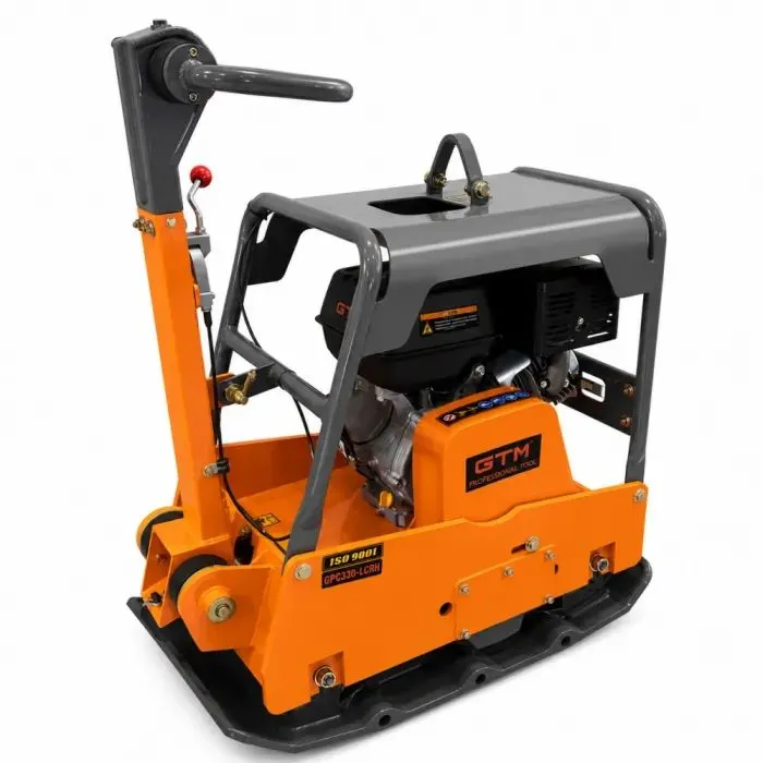 Виброплита GTM с гидравлическим реверсом, двигатель Loncin G390F, 14hp, 300кг, плита 835×680мм (GPC330-LCRH)