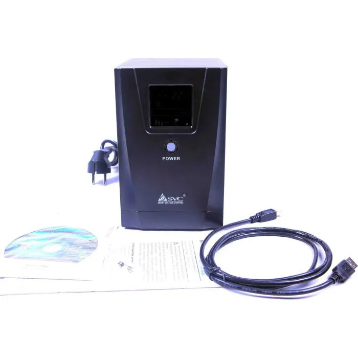 Пристрій безперебійного живлення SVC VP-1500-LCD 1500VA (VP-1500-LCD) зображення 3