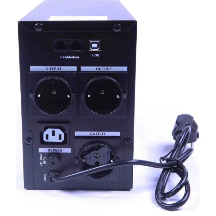 Пристрій безперебійного живлення SVC VP-1500-LCD 1500VA (VP-1500-LCD) зображення 4