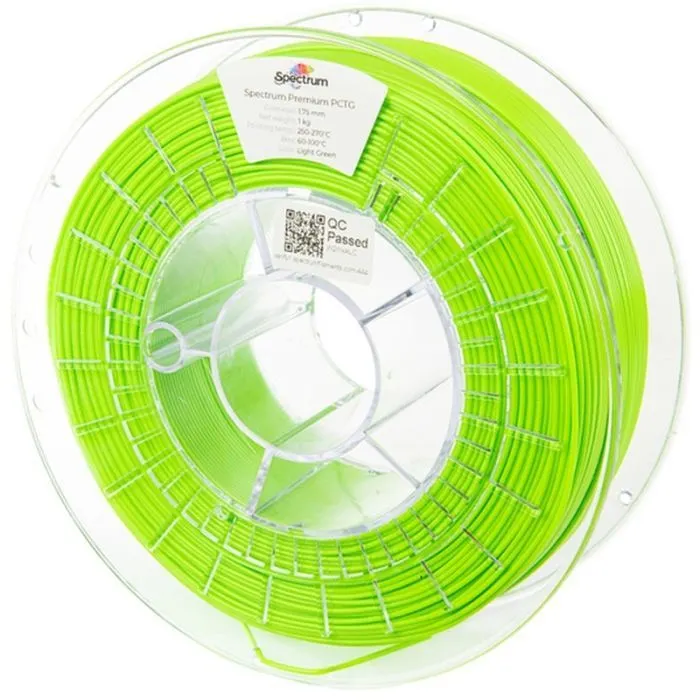 Пластик для 3D-принтера Spectrum PCTG Premium 1.75mm 1kg Green, Light (80664)