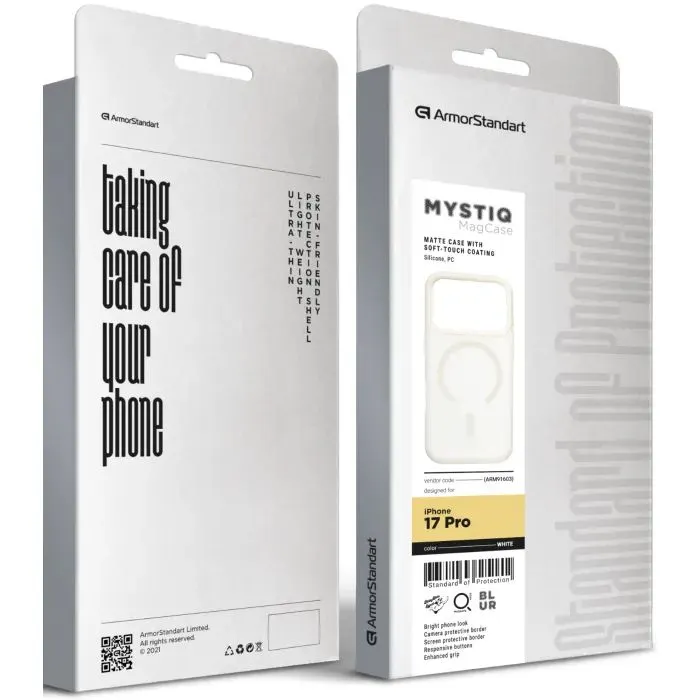 Чехол для мобильного телефона Armorstandart Mystiq MagCase Apple iPhone 17 Pro White (ARM91603) изображение 3
