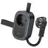 Сетевой фильтр питания HOCO NS7 1 роз, 2 USB,USB-C, 20W, 1.1м, Black (NS7B) изображение 2