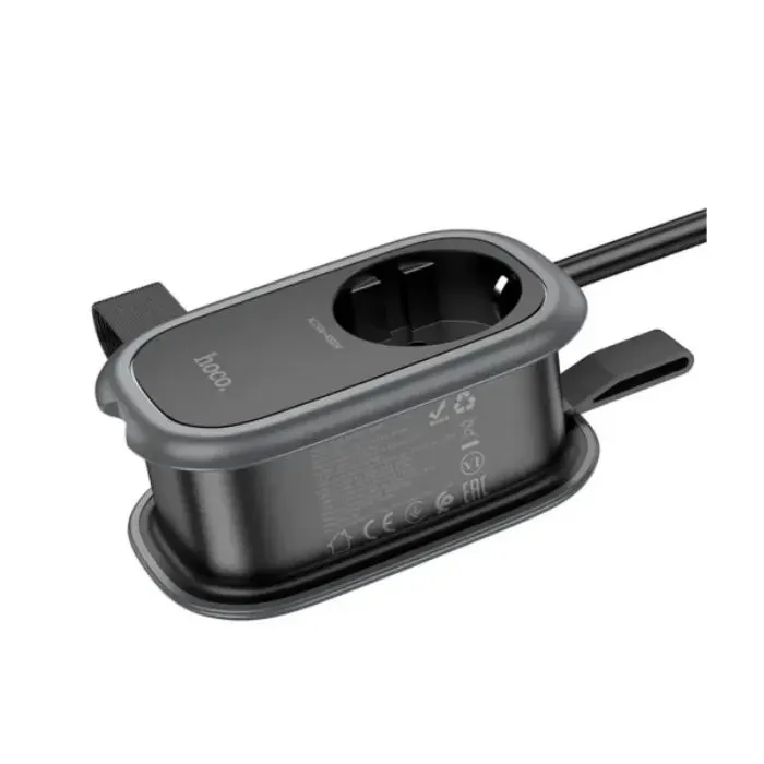 Сетевой фильтр питания HOCO NS7 1 роз, 2 USB,USB-C, 20W, 1.1м, Black (NS7B) изображение 5