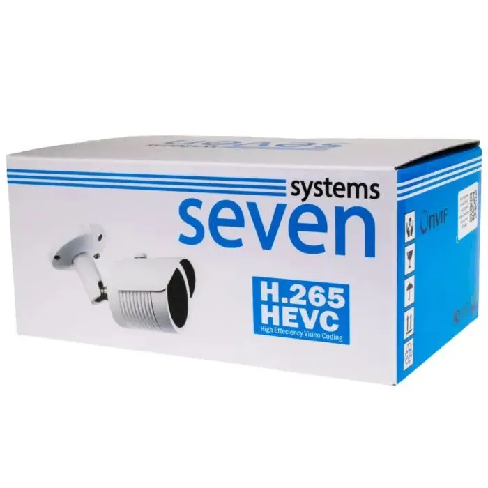 Камера відеоспостереження SEVEN Systems IP7225PA-DL (2.8) black зображення 4