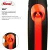 Поводок для собак Flexi New Neon стрічка M 5 м/ 25 кг помаранчевий (4000498031803) изображение 3