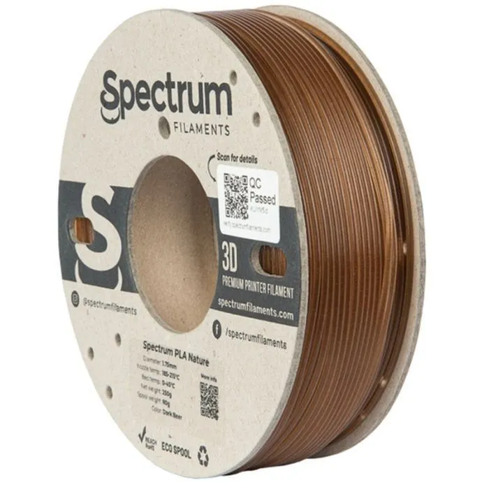Пластик для 3D-принтера Spectrum PLA Nature 1.75mm 0.25kg Braun BEER, DARK (80988)