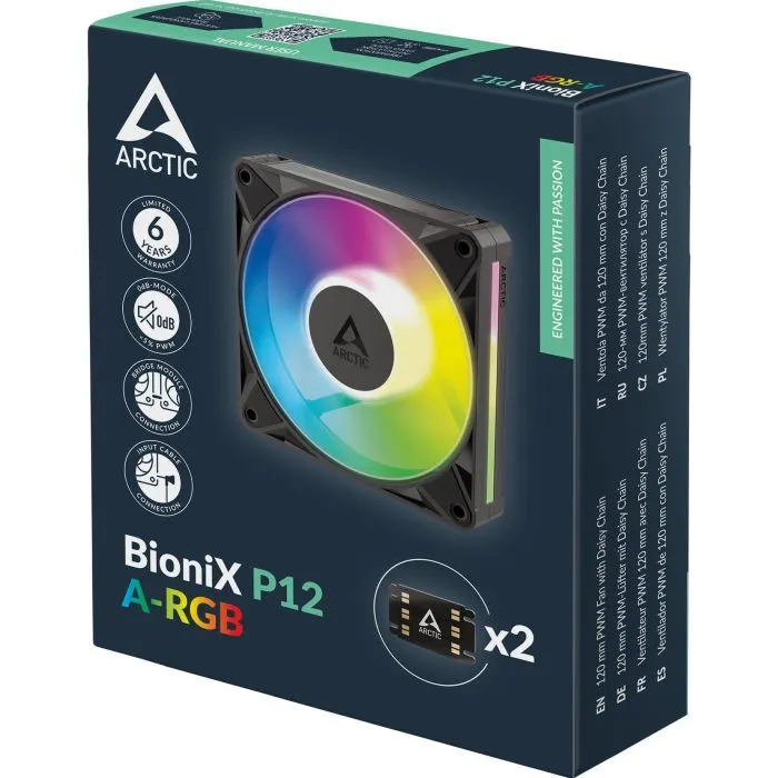 Кулер до корпусу Arctic BioniX P12 A-RGB (ACFAN00335A) зображення 8