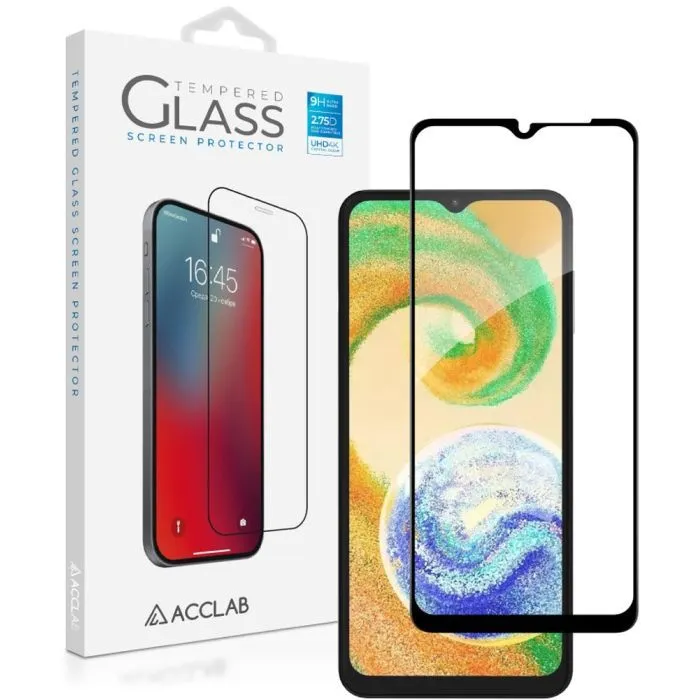 Стекло защитное ACCLAB Full Glue Samsung A04S Black (1283126544866) изображение 2