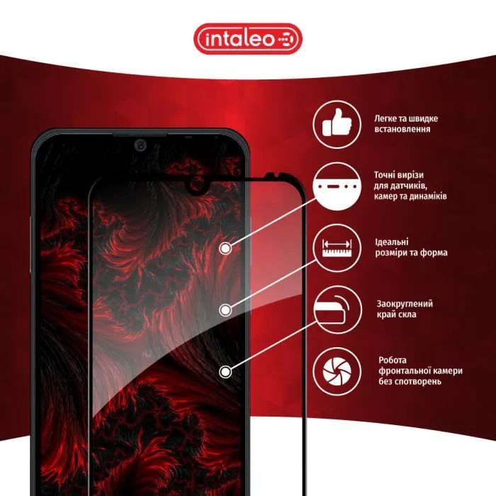 Скло захисне Intaleo Full Glue ZTE Blade A51 Black (1283126515613) зображення 3