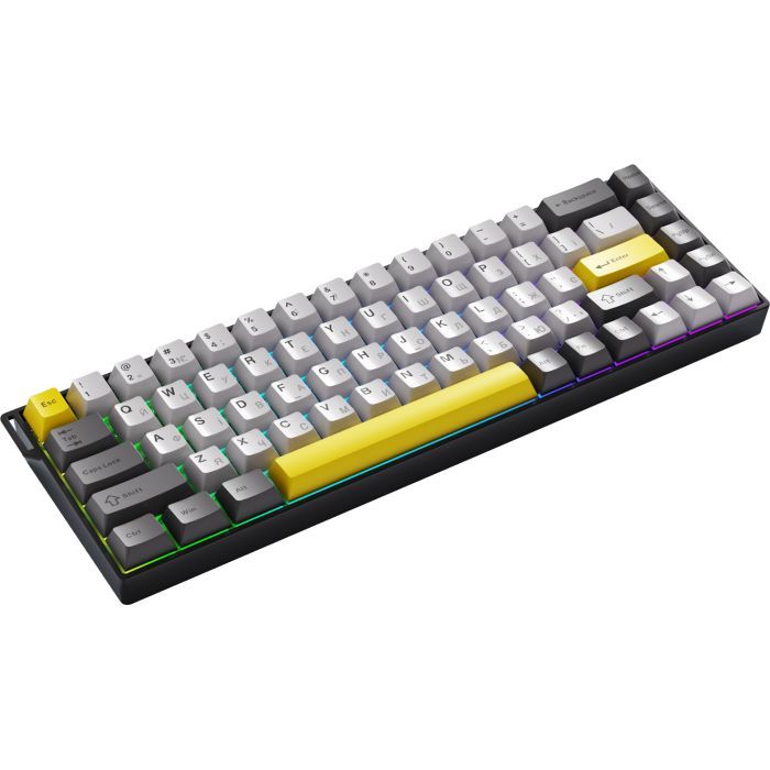 Клавиатура Ajazz AK680 V2 Ice Island Magnetic Switch USB UA White (AK680-V2-I-S-W) изображение 3