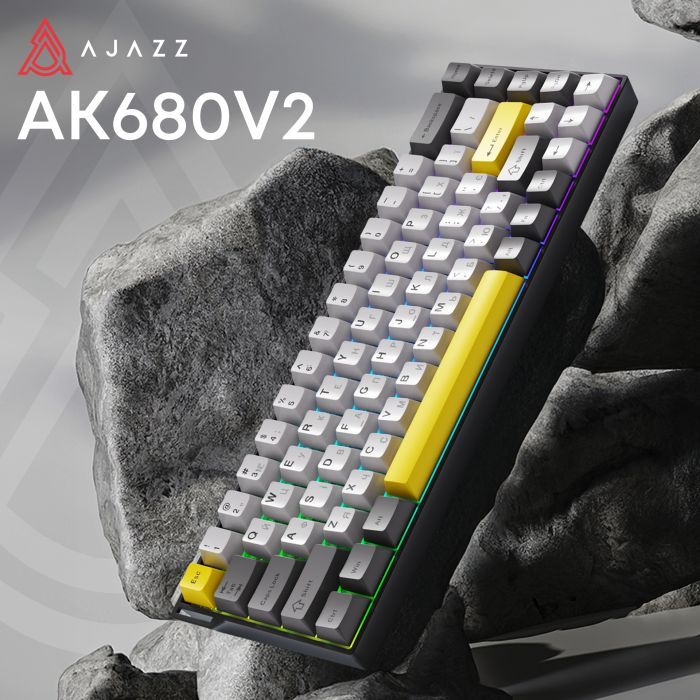 Клавиатура Ajazz AK680 V2 Ice Island Magnetic Switch USB UA White (AK680-V2-I-S-W) изображение 4