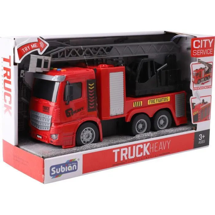 Машинка для детей Iggy Ziggy Пожарная машина Subian Truck Heavy Fire Protection 1:14 (3858894675951) изображение 2
