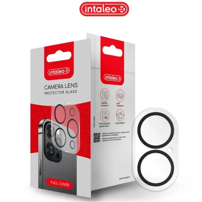 Скло захисне Intaleo Camera Lens Apple iPhone 16/16 Plus Black (1283126596728)
