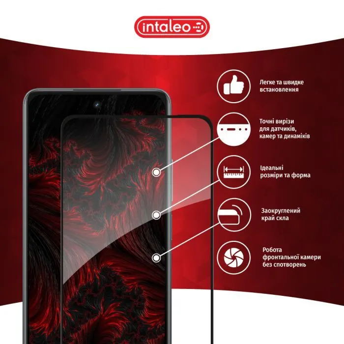 Скло захисне Intaleo Full Glue ESD Realme C71 Black (1283126627316) зображення 3
