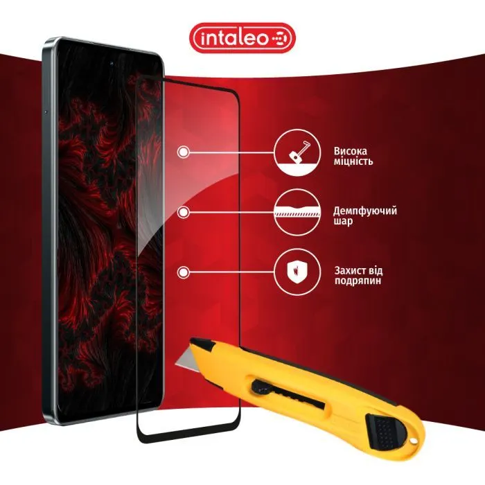 Скло захисне Intaleo Full Glue ESD Realme C71 Black (1283126627316) зображення 5