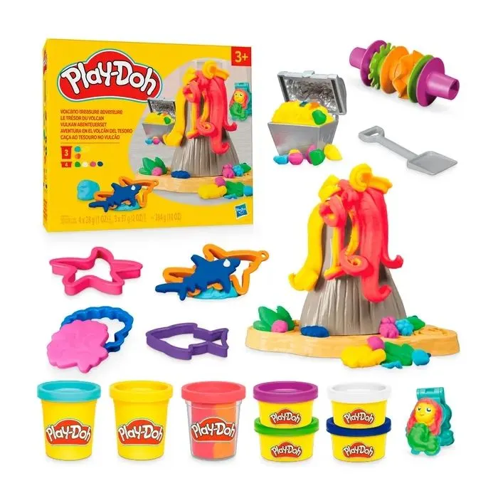 Набір для творчості Hasbro Play-Doh Вулканична пригода зі скарбами (F8789) зображення 2