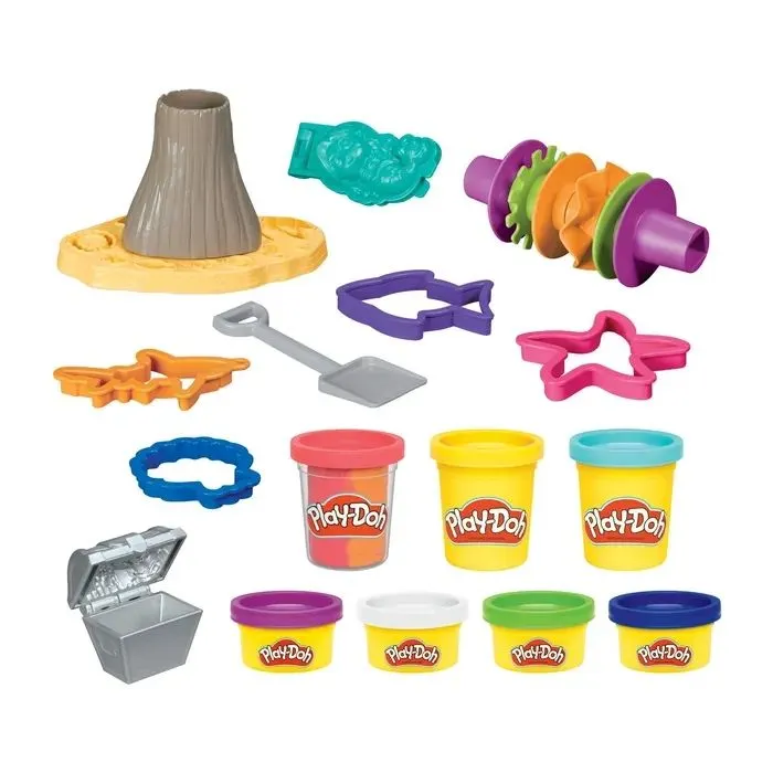 Набір для творчості Hasbro Play-Doh Вулканична пригода зі скарбами (F8789) зображення 6