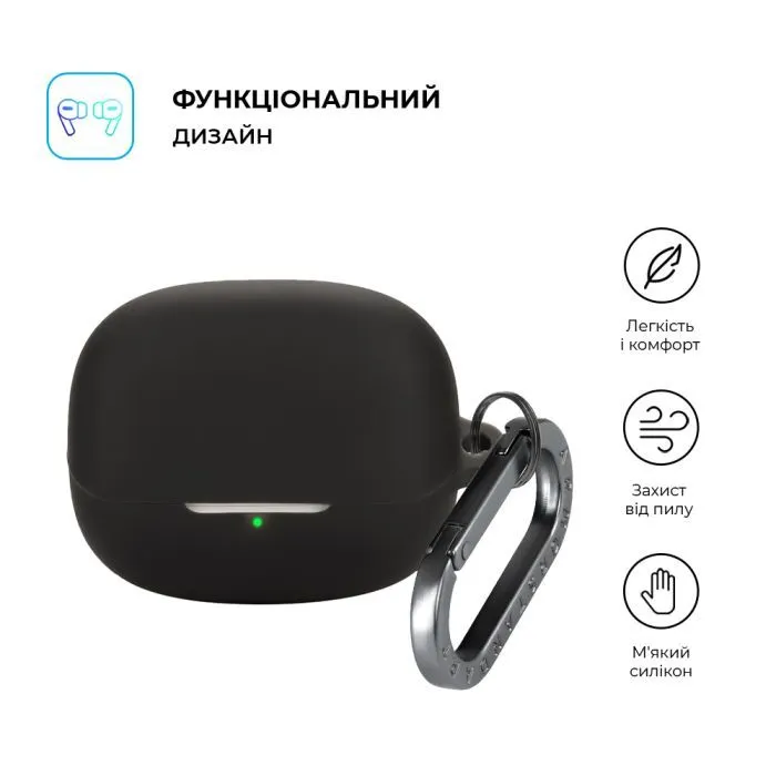 Чехол для наушников Armorstandart Hang Case For Xiaomi Buds 5 Pro Black (ARM84515) изображение 2