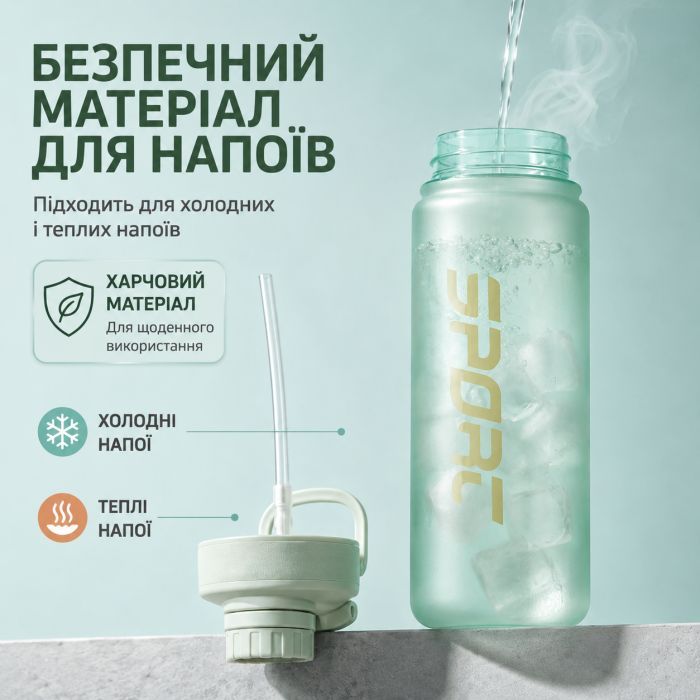 Пляшка для води Casno KXN-1319 880 мл Чорна (KXN-1319_Black) зображення 4