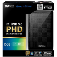 Зовнішній жорсткий диск Silicon Power 2.5" 1TB (SP010TBPHDD03S3K) зображення 3