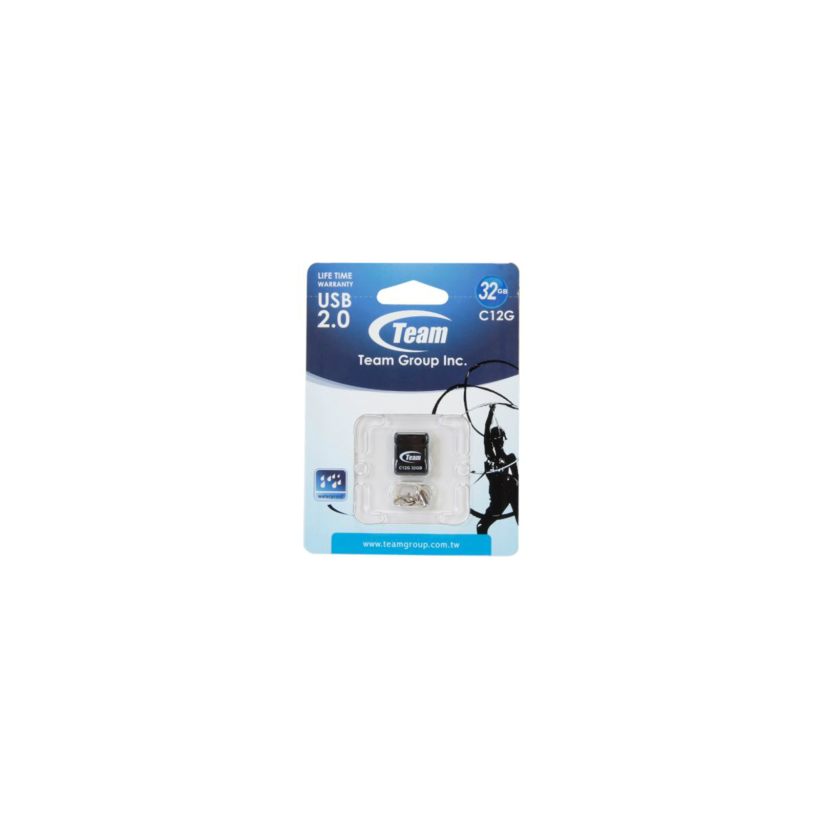USB флеш накопитель Team 32GB C12G Black USB 2.0 (TC12G32GB01) изображение 5