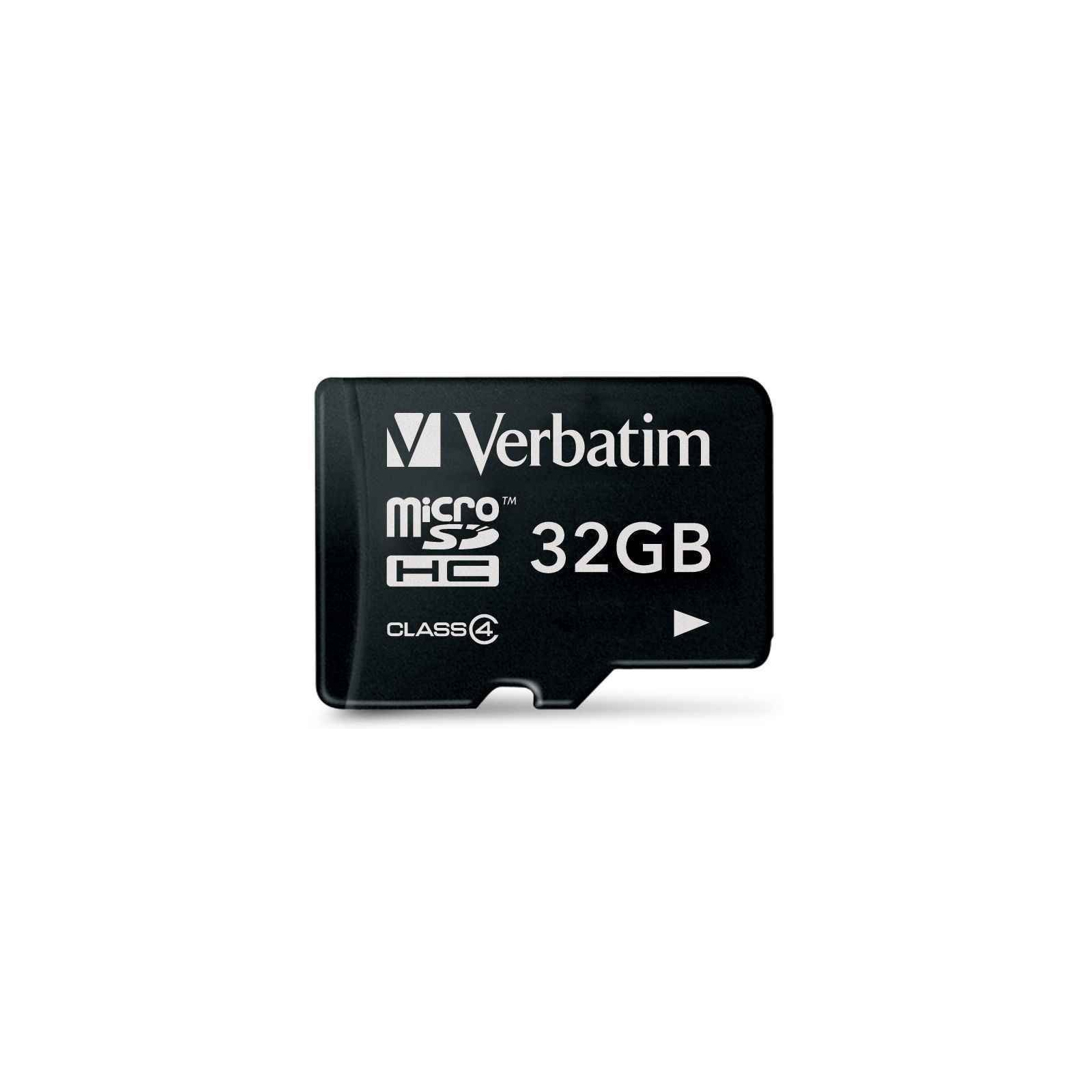Карта пам'яті Verbatim 32GB microSDHC class 4 (44008)