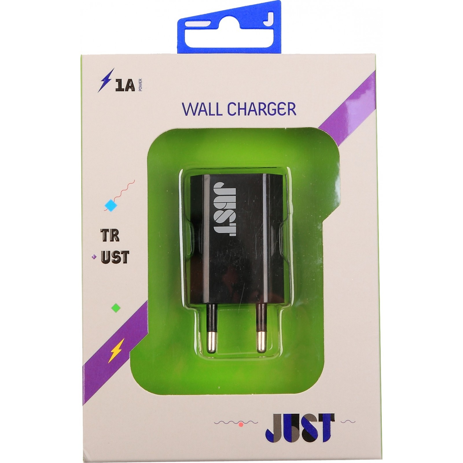 Зарядное устройство Just Trust USB Wall Charger (1A/5W, 1USB) (WCHRGR-TRST-BLCK) изображение 3