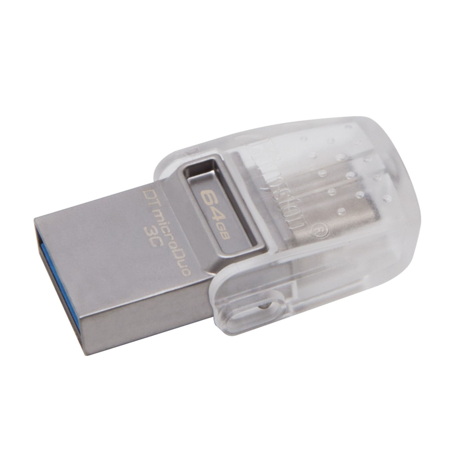 USB флеш накопичувач Kingston 64GB DataTraveler microDuo 3C USB 3.1 (DTDUO3C/64GB) зображення 3