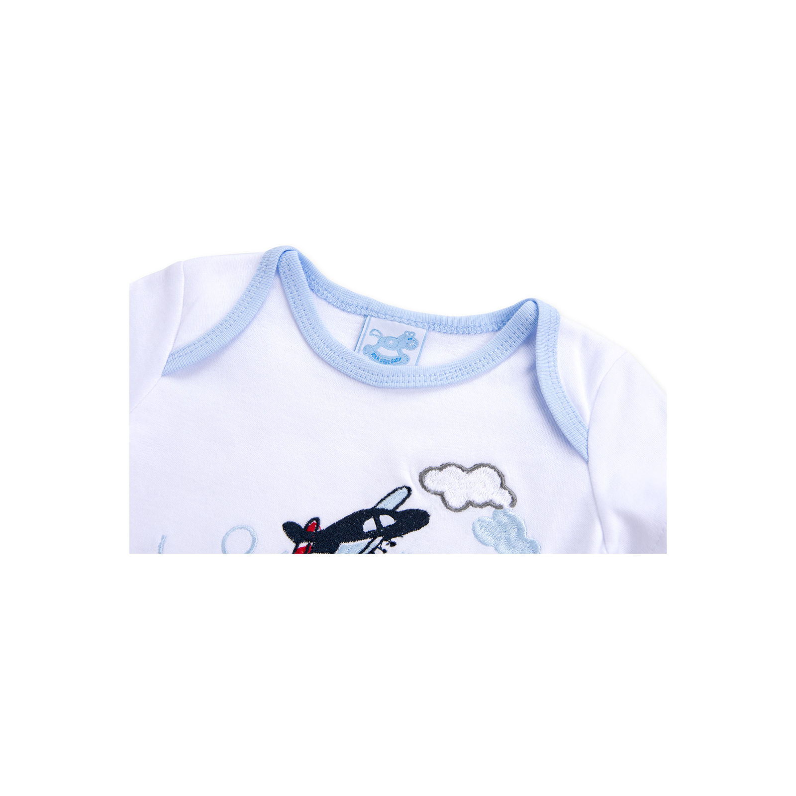 Набор детской одежды Luvena Fortuna для мальчиков :человечек, штанишки, кофточка и шапочка (F7763.B.6-9) изображение 6